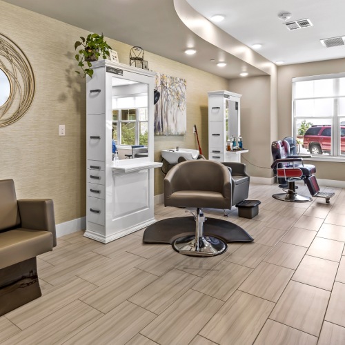 a hair salon for the residents 