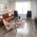 a living room with a large window