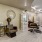 a salon room with a wood floor