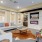 a living room with a fireplace